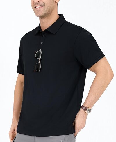 OYGSieg 5 Pack Mens Polo Shirts Quick Dry Performance Tactical Short Sleeve Golf Polo Shirts Casual Stylish Collared T-Shirts in Saudi Arabia