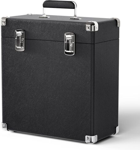 Vinyl Record Storage and Carrying Case, Portable Removable CD, DVD Storage Case for 50 Albums 7-12 Inch Record Storage Great for Theater Rooms and Rare Record Collections in Saudi Arabia