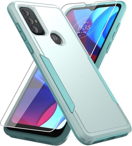 for Moto G 2026 Case with Screen Protector, [Military Grade Drop Tested] Heavy Duty Rugged Shockproof Cover, Non-Slip Outdoor Protective Case for Moto G 2026/2025/ Moto G Play 2026, Black in Kuwait