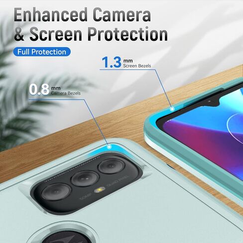 for Moto G 2026 Case with Screen Protector, [Military Grade Drop Tested] Heavy Duty Rugged Shockproof Cover, Non-Slip Outdoor Protective Case for Moto G 2026/2025/ Moto G Play 2026, Black in Kuwait