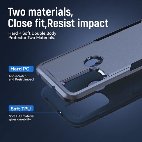 for Moto G 5G 2025 Case, with HD Screen Protector [Military Grade Drop Tested] Heavy-Duty Tough Rugged Shockproof Protective Case for Motorola Moto G 5G 2025, Black in Kuwait