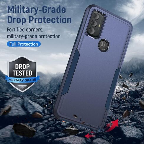 for Moto G 5G 2025 Case, with HD Screen Protector [Military Grade Drop Tested] Heavy-Duty Tough Rugged Shockproof Protective Case for Motorola Moto G 5G 2025, Black in Kuwait