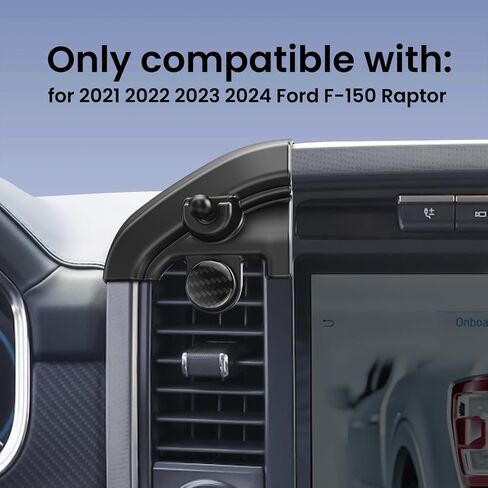 Elohei for Ford F-150 Mount مع قاعدة مخصصة ، حامل هاتف مخصص للسيارة لعام 2022 2023 2024 2025 Ford F-150 Car Accessories (HE05) in Kuwait
