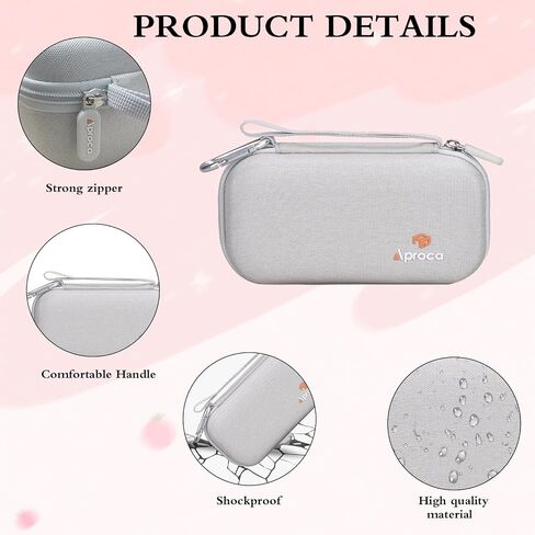 Aproca White Portable Hard Storage Case, for Dylanto Instant Print Camera Kids Instant Cameras and Accessories in Saudi Arabia
