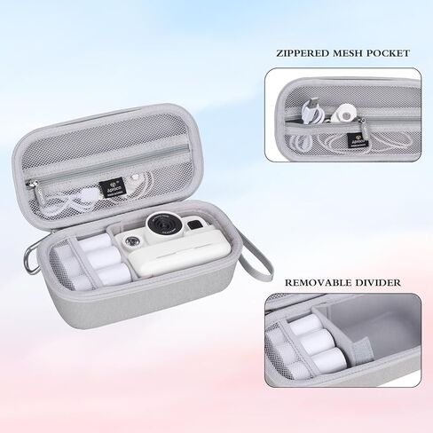 Aproca White Portable Hard Storage Case, for Dylanto Instant Print Camera Kids Instant Cameras and Accessories in Saudi Arabia