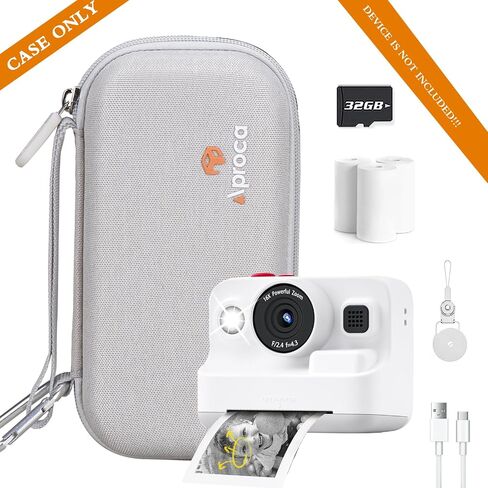 Aproca White Portable Hard Storage Case, for Dylanto Instant Print Camera Kids Instant Cameras and Accessories in Saudi Arabia