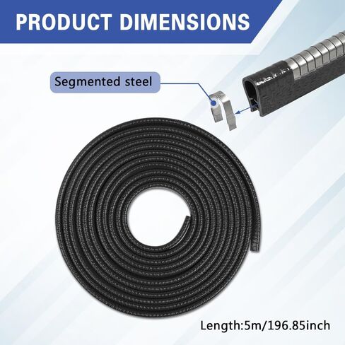 Car Door Protector Edge Guards, Universal Rubber Seal U Shape Car Door Protection, Automotive Door Entry Guard No Glue Required, Universal Car Accessories Fit for Most Cars, Sedans, SUV in Kuwait