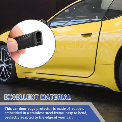 Car Door Protector Edge Guards, Universal Rubber Seal U Shape Car Door Protection, Automotive Door Entry Guard No Glue Required, Universal Car Accessories Fit for Most Cars, Sedans, SUV in Kuwait