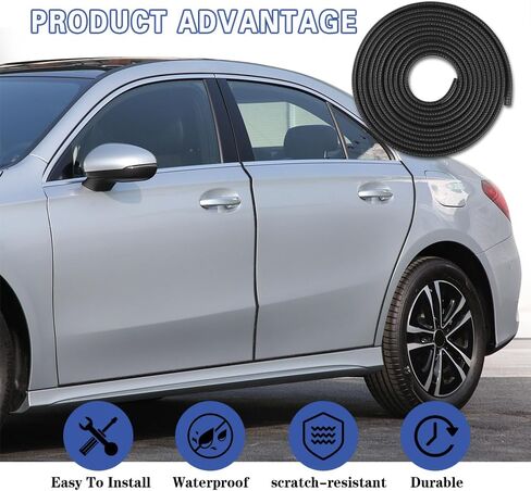 Car Door Protector Edge Guards, Universal Rubber Seal U Shape Car Door Protection, Automotive Door Entry Guard No Glue Required, Universal Car Accessories Fit for Most Cars, Sedans, SUV in Kuwait