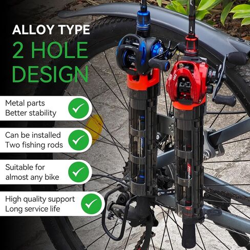 Spinning Fishing Rod Holder for Bicycle and Motorcycle Rod Rack for Bicycle Securely Attached to The Bike in Saudi Arabia