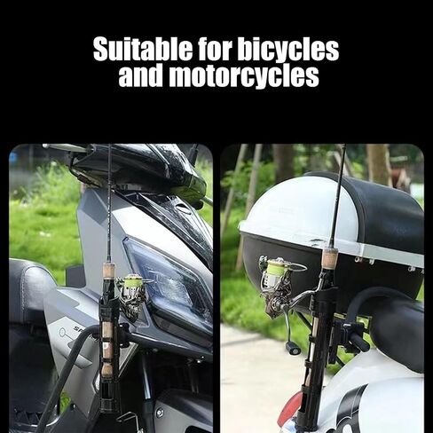 Spinning Fishing Rod Holder for Bicycle and Motorcycle Rod Rack for Bicycle Securely Attached to The Bike in Saudi Arabia