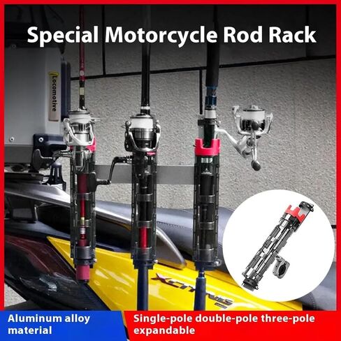Spinning Fishing Rod Holder for Bicycle and Motorcycle Rod Rack for Bicycle Securely Attached to The Bike in Saudi Arabia