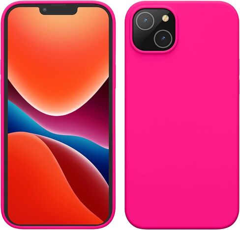 حالة Kwmobile متوافقة مع Apple iPhone 13 Case - غطاء هاتف TPU Silicone مع الانتهاء من النيون - Neon Coral in Saudi Arabia