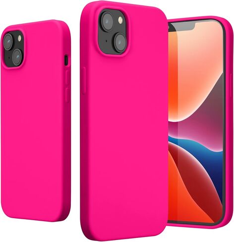 حالة Kwmobile متوافقة مع Apple iPhone 13 Case - غطاء هاتف TPU Silicone مع الانتهاء من النيون - Neon Coral in Saudi Arabia