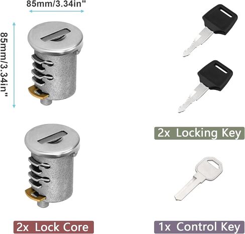6 Pack Lock Cores for Yakima SKS Car Roof Rack System Components, Lock Cylinders Compatible with Yakima Roof Rack Locks, Universal for All Yakima Lockable Accessories in Saudi Arabia