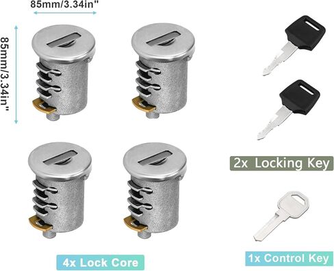 6 Pack Lock Cores for Yakima SKS Car Roof Rack System Components, Lock Cylinders Compatible with Yakima Roof Rack Locks, Universal for All Yakima Lockable Accessories in Saudi Arabia