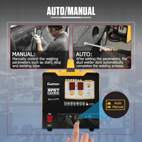 220V Stud Welder Dent Repair Kit, 3KW Car Body Dent Repair Puller with 7 Welding Modes for Car Dent Repair(European,220V) in Kuwait