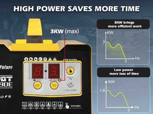 220V Stud Welder Dent Repair Kit, 3KW Car Body Dent Repair Puller with 7 Welding Modes for Car Dent Repair(European,220V) in Kuwait
