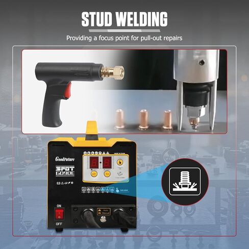 220V Stud Welder Dent Repair Kit, 3KW Car Body Dent Repair Puller with 7 Welding Modes for Car Dent Repair(European,220V) in Kuwait