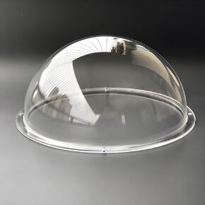 8 Inch 200mm Diameter Clear Crystal Dome Acrylic Cover, Transparent Camera Replacement Plastic Plexi Glass Lens Cap Dustproof Security Camera Dome Cover, Pet Dog Fence Window Skylight Window