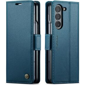 Case for Samsung Galaxy Z Fold 5 Case (2023),PU Leather Wallet Flip Folio Case with Card Holder RFID Blocking Kickstand Shockproof Phone Cover for Samsung Galaxy Z Fold 5 5G 2023 (Black)