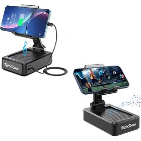 TechGlow L9-1 Speaker Stand with Power Bank, L9 Bluetooth Speaker with Phone Stand