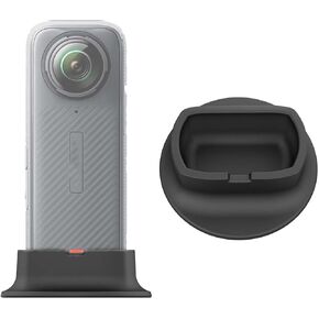 Desktop Camera Mount Stand Base for Insta360 X4,Compact and Lightweight，Silicone Stand Non-Slip for Insta360 X4 Accessories Black