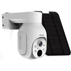 OOSSXX Extend PTZ Camera & 2-Way Audio 4MP Extend Solar Outdoor Security Cameras Wireless Solar Camera Battery Powered WiFi PIR Detection Home Indoor Video Surveillance NVR System