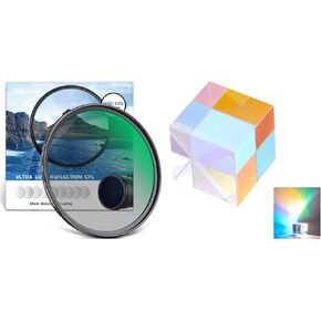 Neewer 82mm Polarizing Filter 30 Layer Multi Resistant Nano Coatings Circular Polarising Filter(CPL) Reduce Glare/Reduces Reflection/HD Optical Glass Polarizer Filter, CY006 Crystal Included
