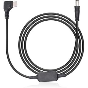 محول طاقة كاميرا Car Car Carp ، 12 فولت DC5521 إلى سلك محول USB-C (7 أقدام) ، توافق الحصص الحصري لأخف السجائر-ليس للرصد والكاميرا (النوع-C 12V)