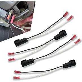 4 PCS Car Audio Smeaber تسخير الأسلاك ، تسخير الأسلاك والكابلات ، قطع غيار صوتية للسيارة 72-5600 ، متوافق مع Ford Focus Chevrolet Mazda Marker Harness (Black)