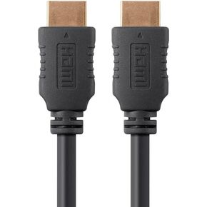 Monoprice 4K High Speed HDMI Cable - HDMI 2.0, 4K@60Hz, HDR, HDR10, Dolby Vision, 18Gbps, YUV 4:4:4, 28AWG, with Ferrite Cores, 5 Feet, Black - 3 Pack