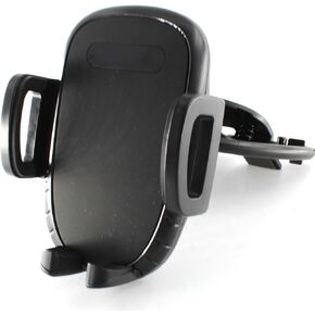 Car Phone Holder,cd Player Phone Mount,Silicone pad Protection and 360°Rotation, Compatible with All Smartphones (Clip)