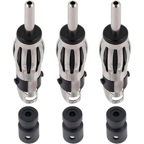 5PCS Car Radio DIN Male Connector FM AM Universal Car Antenna DIN Plug Copper Connector for Extension Coaxial Cable RG174