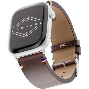 Ethernel - ، Watchband - متوافق مع جميع ساعات التفاح - - مصنوعة يدويًا في فرنسا - دباغة الخضار - العروات
