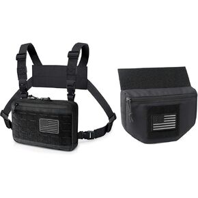 WYNEX Tactical Molle Chest Pouch Chest Rig Drop Pouch Sub Abdominal Carrying