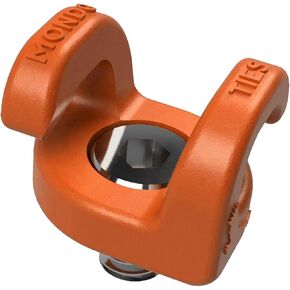 KONDOR BLUE x Armando Ferreira | Mondo Ties Cable Management Clips for Cameras | Cable Organization, 1/4"-20 Mounted, Holds 2-3 Cables, & Supports up to 20lbs of Force (5-Pack) | Orange