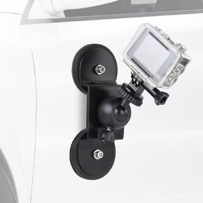 UTEBIT Magnetic Camera Mount for GoPro with 1/4" Swivel Mini Ball Head Phone Holder Camera Mount Compatible with GoPro Hero 13/12/11/10, DJI OSMO,Insta360