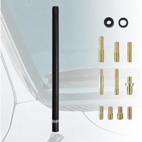 8.5" Flexible Rubber Antenna Kit Installation, Outstanding Reception, car wash Proof, Built to Withstand The Toughest Environment. Universal Fitment for Cars, Trucks and SUVs