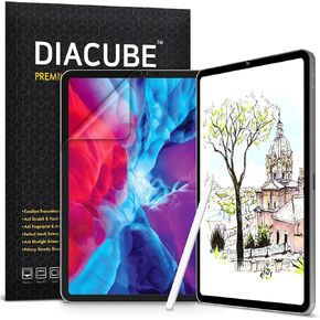 [2-pack] محامي الشاشة مجموعة لـ iPad Pro 12.9 بوصة 2022/2021/2020/2018 (6/5/4/3rd)-1 Paperfeel + 1 واقي شاشة مضاد للجلرية ، أفلام الحيوانات الأليفة غير اللامعة مع مرشح الضوء الأزرق ، قلم القلم القلم.