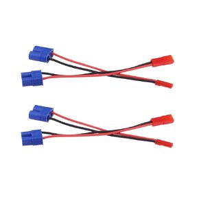 2pairs JST Male to EC3 Male/JST Female to EC3 Female Adapter with 10cm 4in 20awg Wire(B169-2)