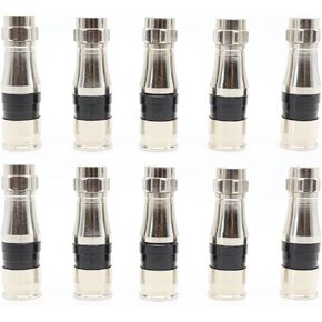 F Type RG11 Coax Cable Compression Fitting/Connector with Weather Seal O Ring 10PACK