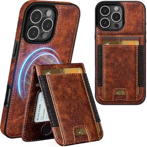 LOHASIC Compatible with MagSafe for iPhone 16 Pro Max Wallet Case, Magnetic Detachable PU Leather Wallet Case with Card Holder, RFID Blocking Protective Men Women Stand Phone Cover 6.9" 2024 - Black
