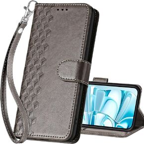 for iPhone 16 Plus Wallet case, Flip Folio Cover with Stand Feature for Women Men, PU Leather Phone Case Fit for iPhone 16 Plus 6.7'' [Blue-Butterfly]