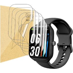 LYSANDRA Compatible for TOOBUR IDW16 Smart Watch 1.95", [6 Pack] Full Coverage TPU Clear Film Compatible for TOOBUR IDW16 1.95" Smart Watch/IDW16 1.95" Smart Watch/Faweio IDW16 1.95" Smart