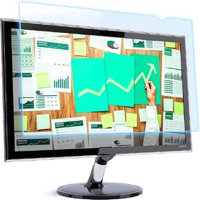 2 Pack 23" 16:9 and 2 Pack 24" 16:9 Anti-Glare Blue Light Blocking Screen Protector Panel for Widescreen Computer Monitor and Laptop - Anti-Scratch Diagonal Frame Shield - Blue Light Screens Bundle