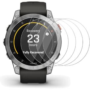 (4 حزمة) واقي الشاشة لـ Garmin Epix 2 / Epix Gen 2 Glass Herged ، HD Clear ، Anti Scratch ، Free Bubble ، 9H Hardness ، Case Friendness.