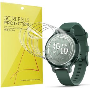 Compatible for Garmin Lily 2 Active Screen Protector, [6 Pack] Full Coverage TPU Clear Film Compatible for Garmin Lily 2 Active (6 Pack)