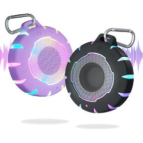 HEYSONG Waterproof Bluetooth Speaker, IPX7 Small Shower Speaker, Lightweight Portable Speakers for Travel, Pool, Beach, Biking, Kayak