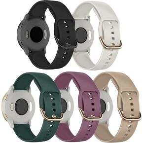 5 حزمة حزمة ساعات ساقية ل Garmin Venu 3S / Venu 2S / Vivoactive 4S / Vivomove 3S ، Soft Sport 18mm Strapbaring Brachband Strap لـ Garmin Forerunner 255S / 265S in Kuwait